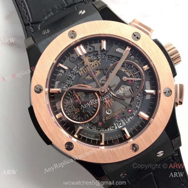Swiss Copy Hublot Big Bang Classic Fusion Black Case Watch 7750 Valjoux