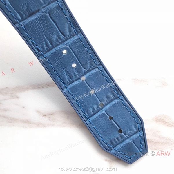 Swiss Replica Hublot Big Bang Classic Fusion 7750 Black Watch Blue Gummy Strap