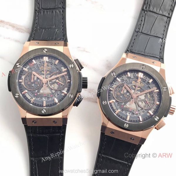 Swiss Grade 7750 Replica Hublot Big Bang Rose Gold 44mm Watch
