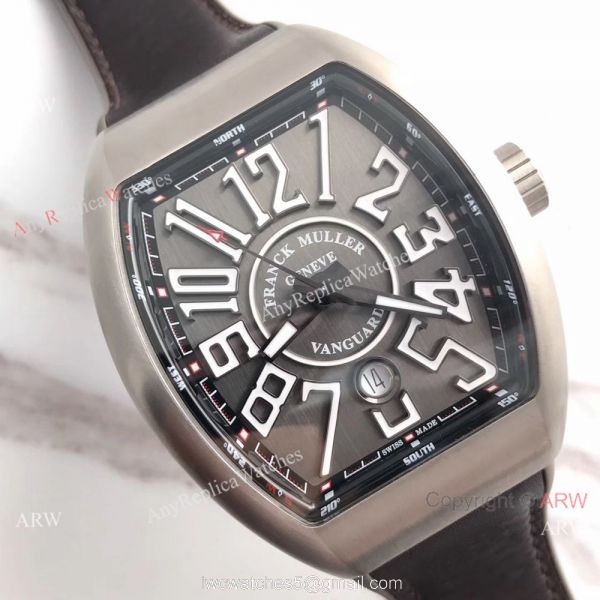 Swiss 1:1 Knock off Franck Muller V45 Titanium Watch Gray Face 45mm
