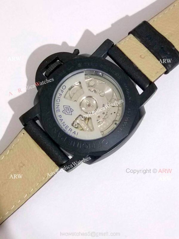 New Panerai PAM 233 Luminor GMT 8 Days Black Steel Case Watch
