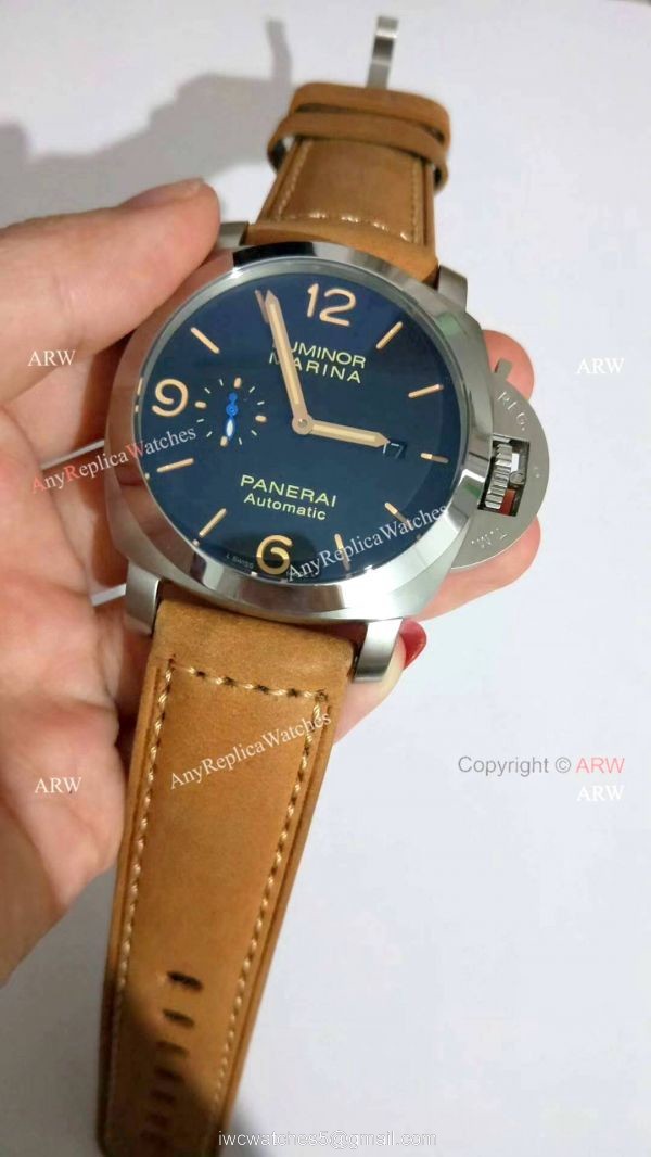 Replica Officine Panerai Pam1312 Luminor Marina Watch Black Dial 44mm