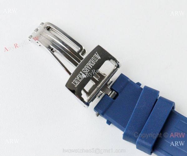 Copy Audemars Piguet Royal Oak 41mm Watches Blue Dial Deployment Clasp