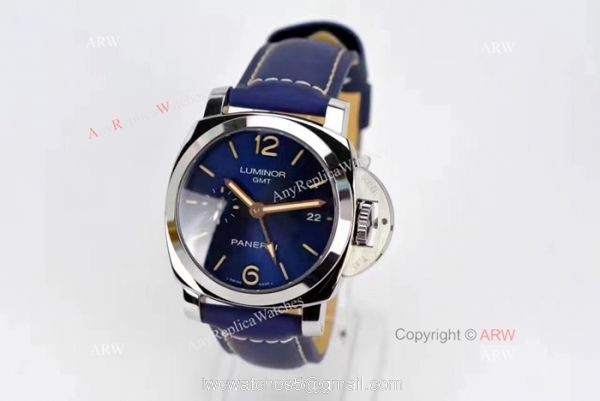 Swiss Replica Panerai Luminor GMT Limited Edition SS Blue Watch PAM 688