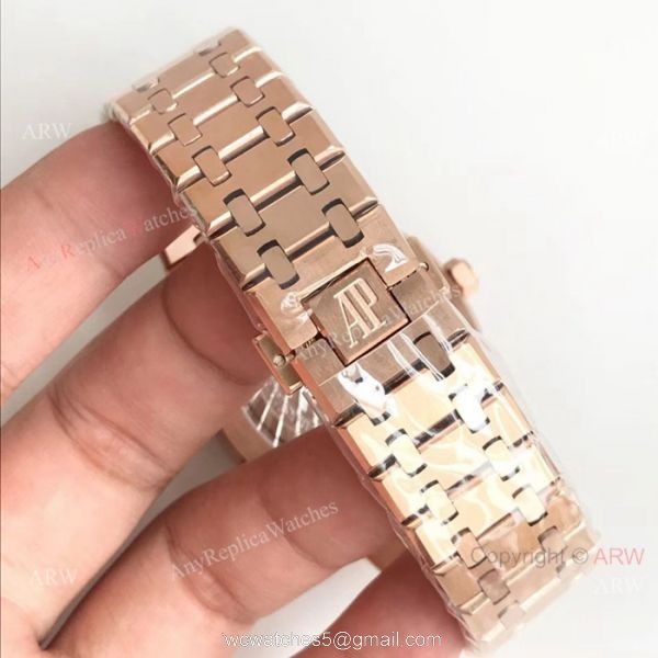 Swiss Replica Audemars Piguet Royal Oak Extra-Thin Tourbillon 2924 Watch Rose Gold Blue Dial