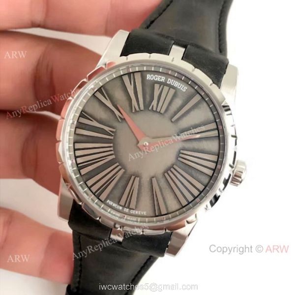 Swiss Replica Roger Dubuis Excalibur Swiss RD622 Watch SS Silver Dial