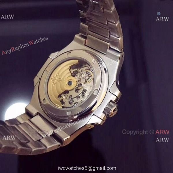 New Replica Patek Philippe Nautilus Hollow Ice Out Watch Stainless Steel