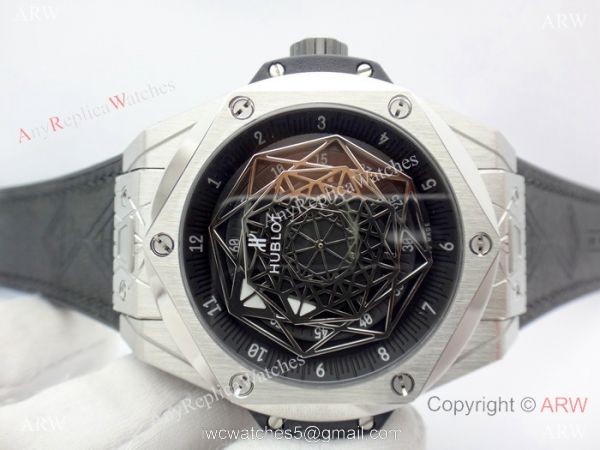 Swiss Grade Hublot Big Bang Sang Bleu Stainless Steel Watch 2019 Replica