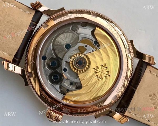 Swiss Copy Patek Philippe Tourbillon Moonphase Power Reserve Watch 42mm