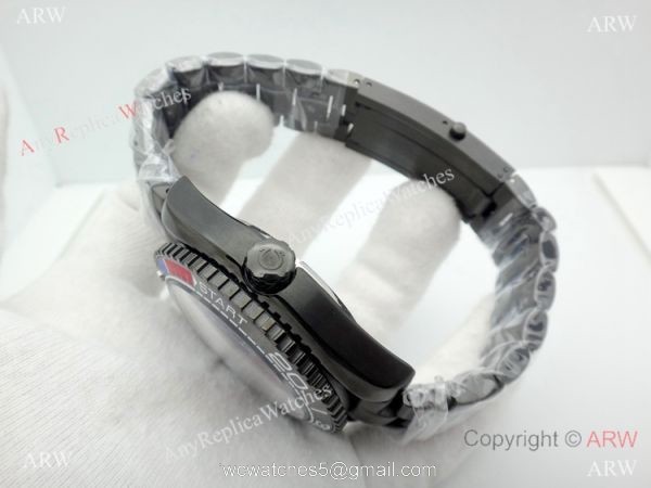 Best Copy Omega Seamaster Planet Ocean GMT Watch Black Steel