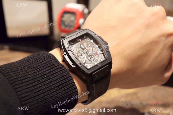 Hublot MP-06 Senna Limited Edition Chronograph watch Replica Black Case