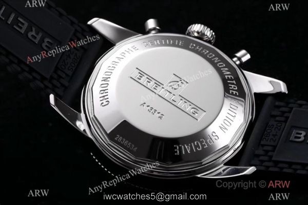 Swiss Copy Breitling Superocean Heritage Asia 7750 Watch SS Black Face