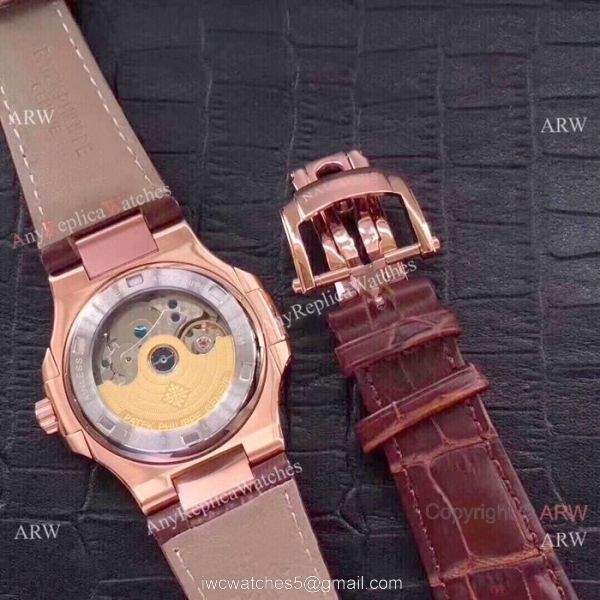 Fake Patek Philippe Nautilus Annual Calendar Rose Gold Watches
