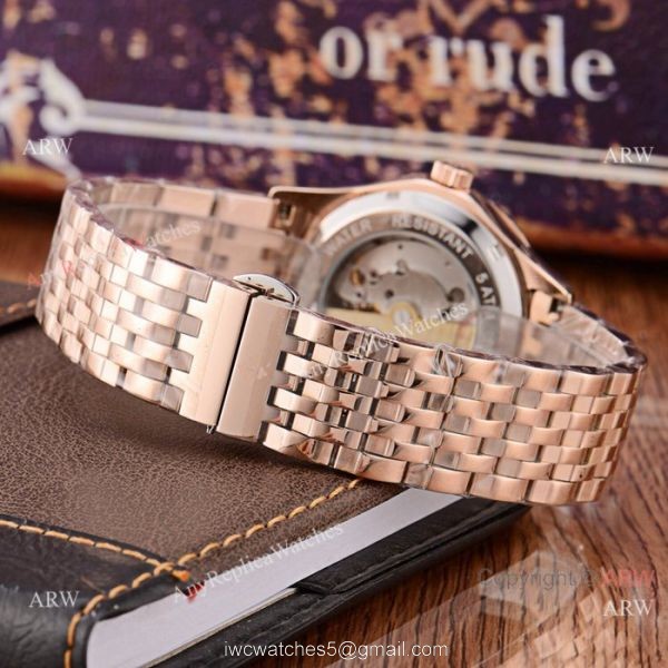 New Style Copy Patek Philippe Moon phase Watch Rose Gold 41mm Case