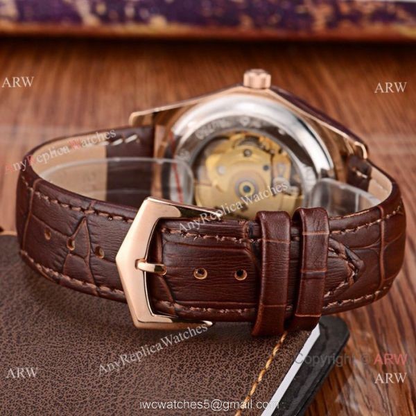 Copy Patek Philippe Calatrava White Face Rose Gold Men Watch Low Price