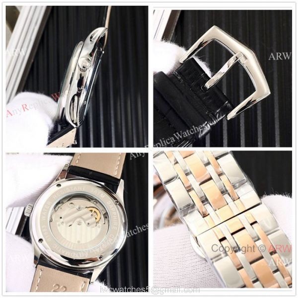 High Quality Patek Philippe Moonphase Two Tone Rose Gold Black Watches 40mm