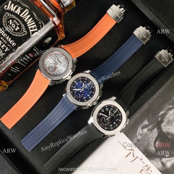 Japan grade Patek Philippe Aquanaut Chronograph Watch SS Silver Dial