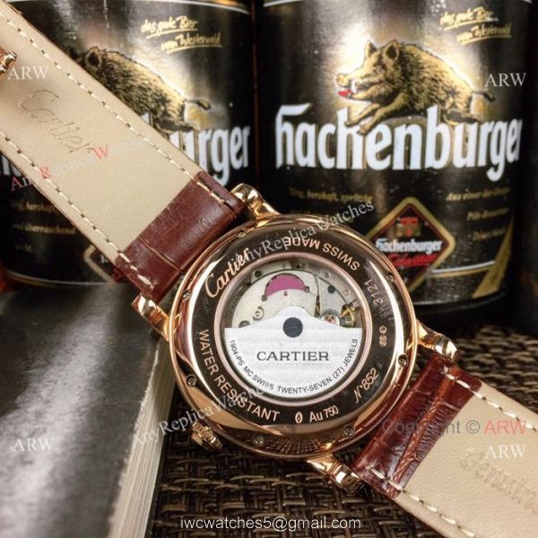 New Replica Cartier Ronde Solo Watches Rose Gold Automatic Movement