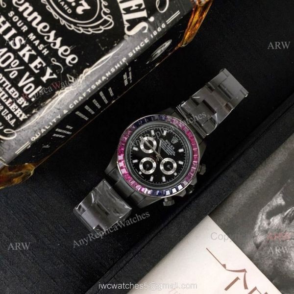 Rolex Daytona Rainbow Replica Watch Limited Edition All Black