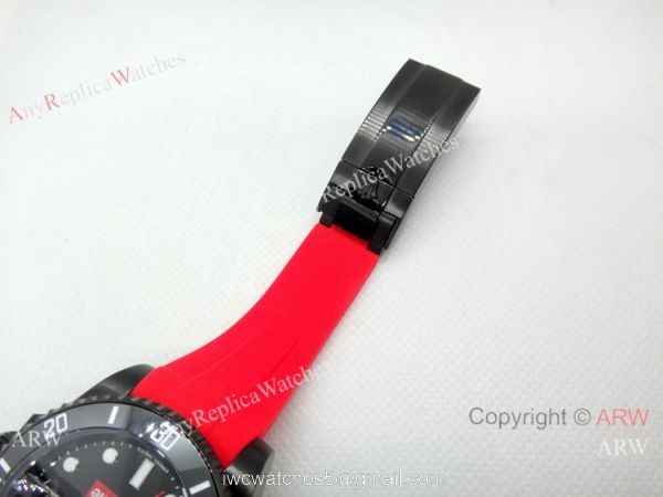 Rolex Supreme limited edition Red Rubber Strap Copy Watch 40mm