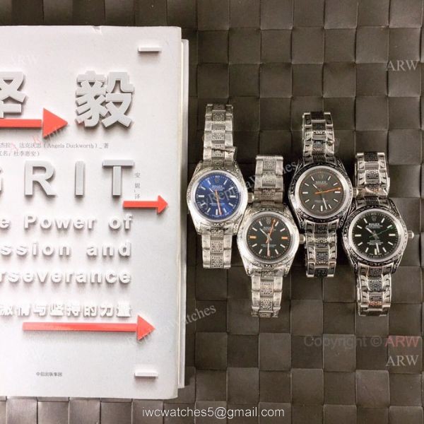 New Rolex Milgauss Blue Replica Watch Stainless Steel &8216;Tattoo