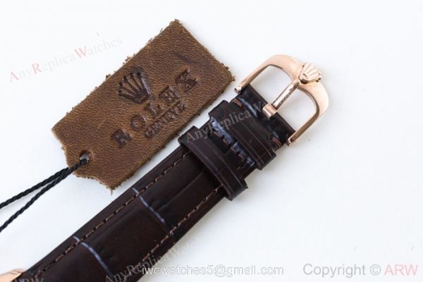 Swiss 3132 Rolex Cellini 39mm Watch Rose Gold Rolex Geneve Fake watch