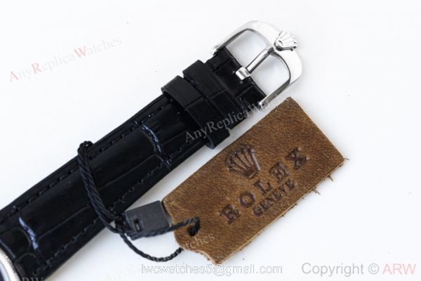 Swiss 3132 Rolex Geneve Cellini Time SS White Dial Watch