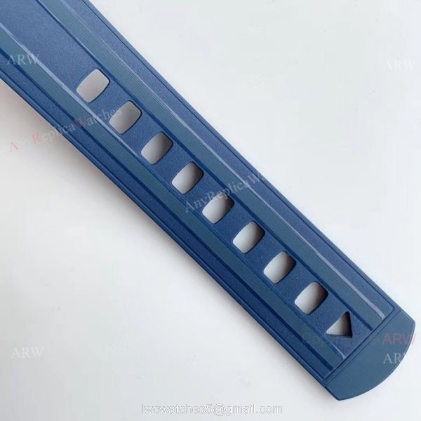 (OM Factory)Omega Seamaster 300 Replica Watch SS Blue Rubber Strap