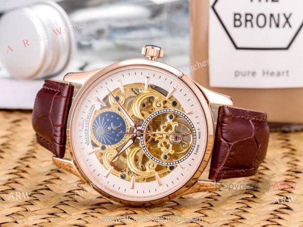 Copy Jaeger-Lecoultre Skeleton Moonphase Watches 43mm