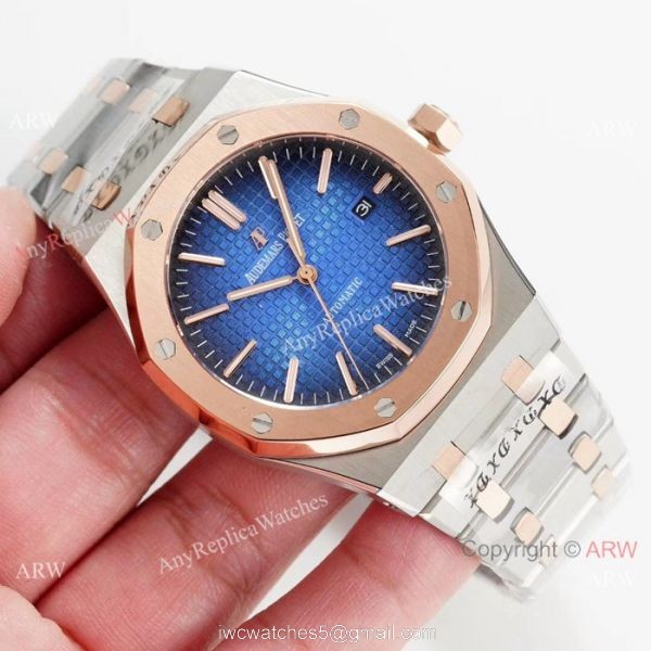 Swiss 3120 Audemars Piguet Replica Watch Two Tone Rose Gold 41mm