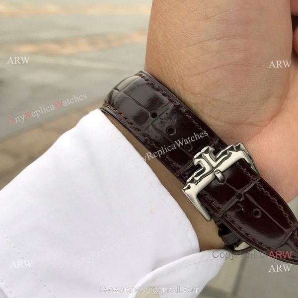 Copy Jaeger LeCoultre Master Swiss 8217 Watch SS Gray Rhodium Dial