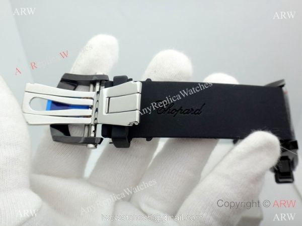 Fake Chopard Alfa Romeo Chronograph Black Dial Watch Red Hands