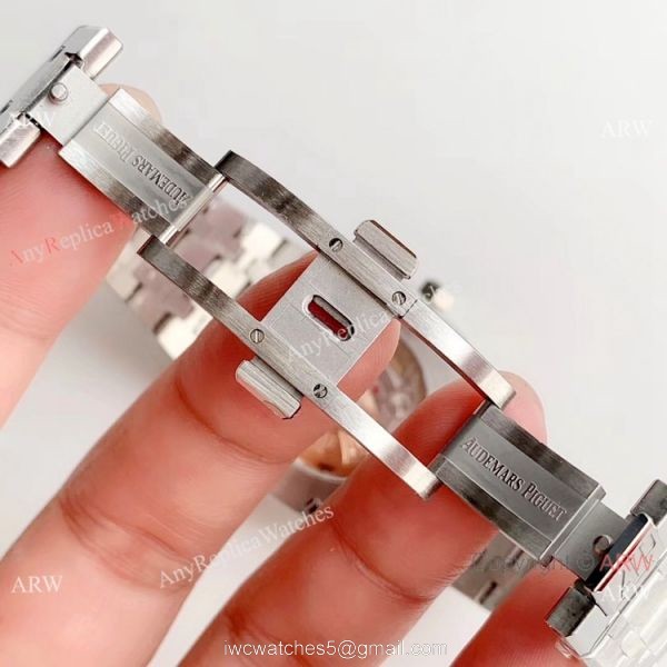 JF Audemars Piguet Royal Oak V5 41mm Watch Replica Ss Silver Textured Face
