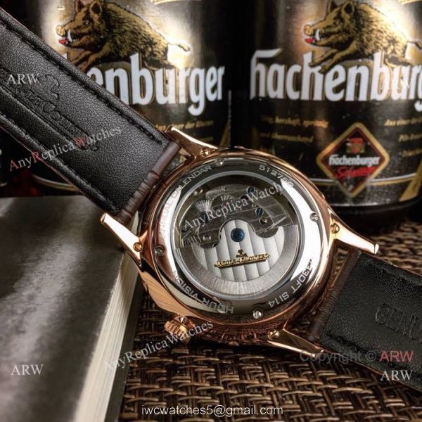 Jaeger-LeCoultre Master Grande Tradition Tourbillon Rose Gold White Watch 2019 Copy