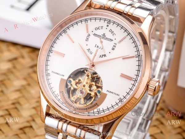 New Copy Jaeger LeCoultre Master Ultra Thin Tourbillon Enamel Watch Stainless Steel 40mm