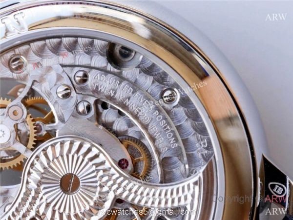 Best 1-1 Replica JB Factory Blancpain Villeret REAL Tourbillon Watch SS Black Dial