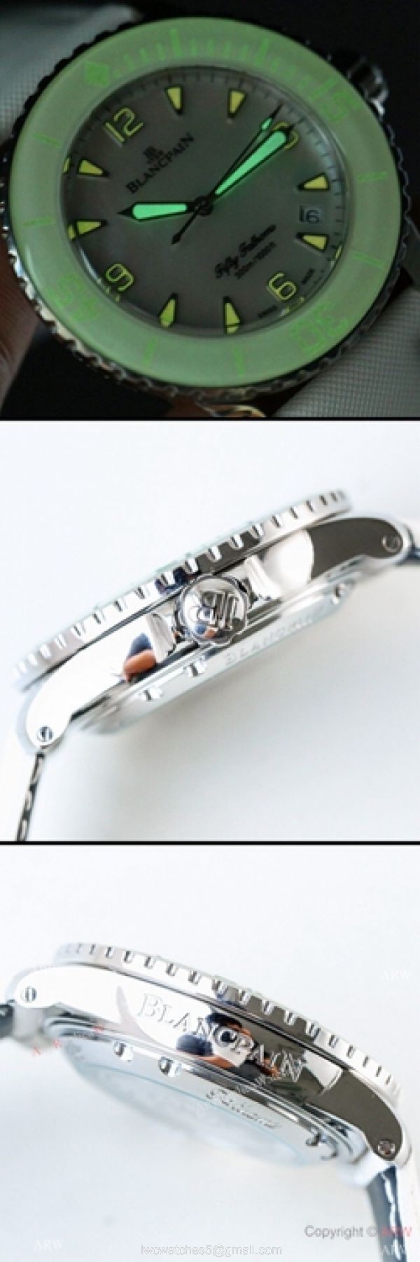 Replica Blancpain Fifty Fathoms Automatique Swiss 1315 Watch White Version
