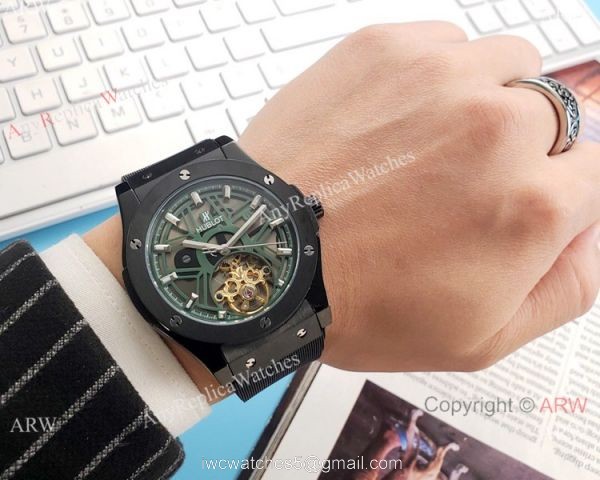 Copy Hublot Tourbillon Skeleton Big Bang Watches 43mm