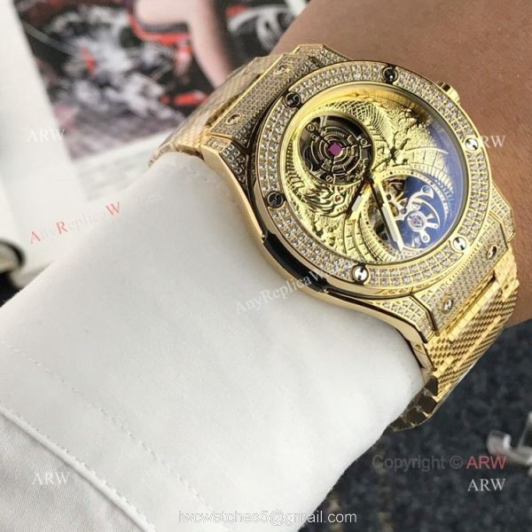 Best Hublot Classic Fusion Tourbillon Iced Out Watch Hublot Knock off