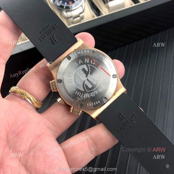 Classic Fusion Hublot Knock off Watch Rose Gold Iced Out watch