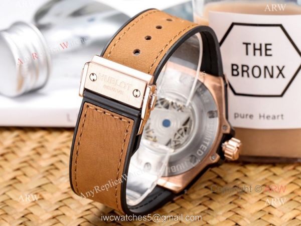 2019 Replica Hublot Big Bang Sang Bleu Iced Out Rose Gold Watches