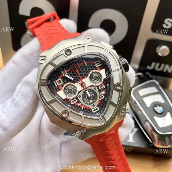 AAA Quality Replica Lamborghini Spyder 124BBR Watch Solid Black