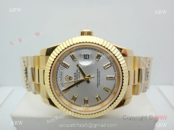 Replica Rolex Presidential Diamond Day-Date 40mm Yellow Gold Watch
