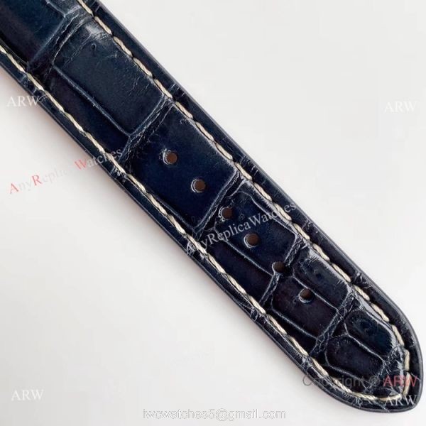 Grade A Replica Breitling Premier Blue Dial Blue Leather Strap Watch