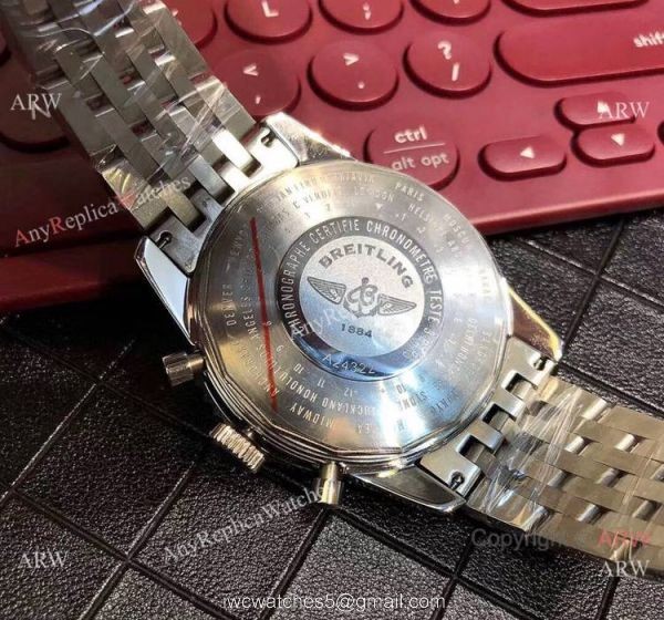 Copy Breitling Navitimer world GMT 45mm Watches Stainless Steel White Face
