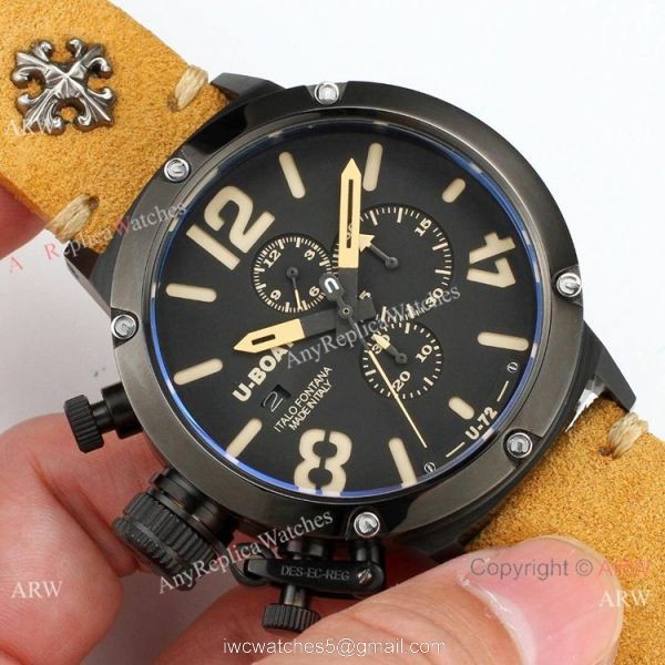 Buy Replica U-Boat Classico U-72 Blacksteel Men Watches 50mm