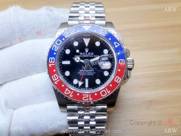 Rolex GMT-Master II Noob Factory 3186 904L Watch Rolex Pepsi Replica 2018