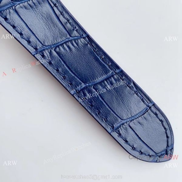 Hbbv6 Replica Cartier Santos Swiss 9015 Gradient Blue Dial Watch