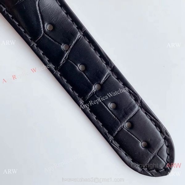 VS Factory Replica Omega De Ville Co-Axial Swiss 8500 Watch SS Black Leather Band