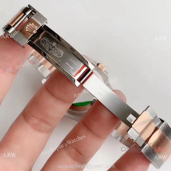 (EW) Swiss Copy Rolex GMT-Master II Root-beer 2 Tone Rose Gold Watch 40mm